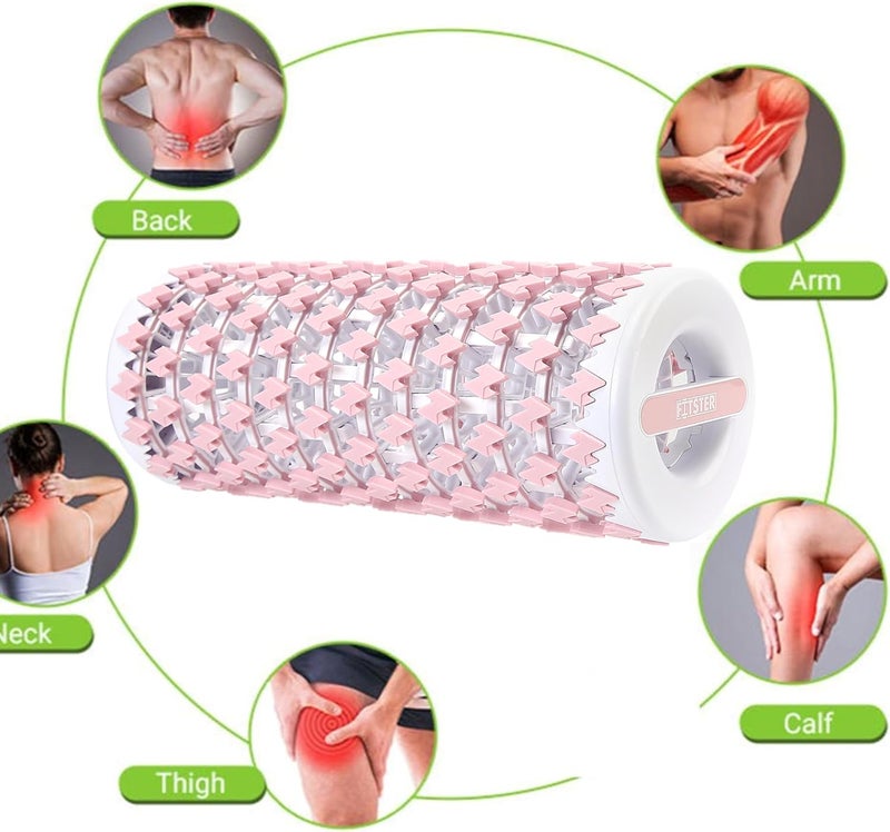 Fitster أسطوانة فوم قابلة للطي للتمارين والتعافي (13 بوصة)، سهلة الحمل بحجم 5.5 بوصة (وردي) - Image 4